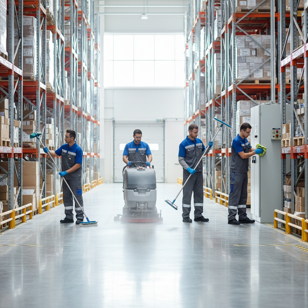 Image d'illustration pour l'article : Nettoyage en plateforme logistique : le guide pour anticiper les réglementations